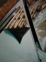 Лист нержавеющий 0,6 мм 1х2м BA+PVC 430 зеркальный