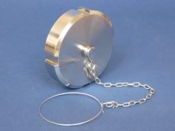 Гайка глухая с цепочкой и уплотнением DN 20  AISI 304/304L